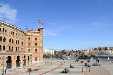 Las Ventas kare bir taraftan, Madrid, İspanya