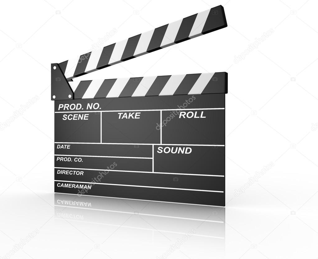 Opened clapperboard