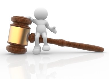 Adalet çekiç ile insan karakteri