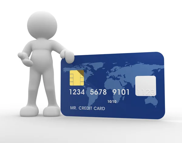 Menschen mit Kreditkarte — Stockfoto