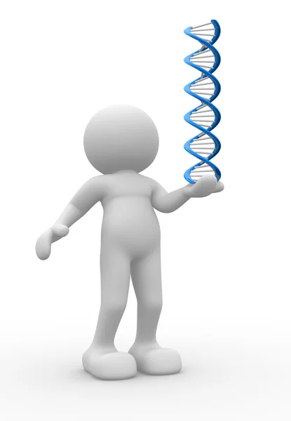 Person som innehar Dna — Stockfoto