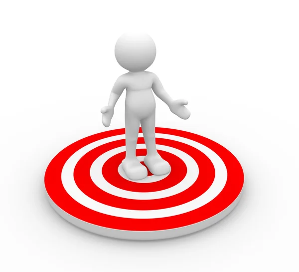 Person with target — Stock Photo, Image