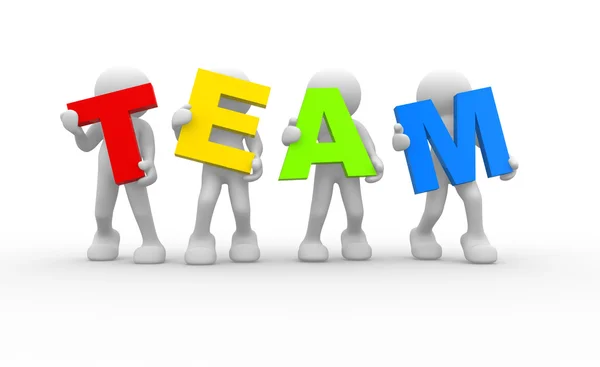 Human character in team — Stock Photo, Image