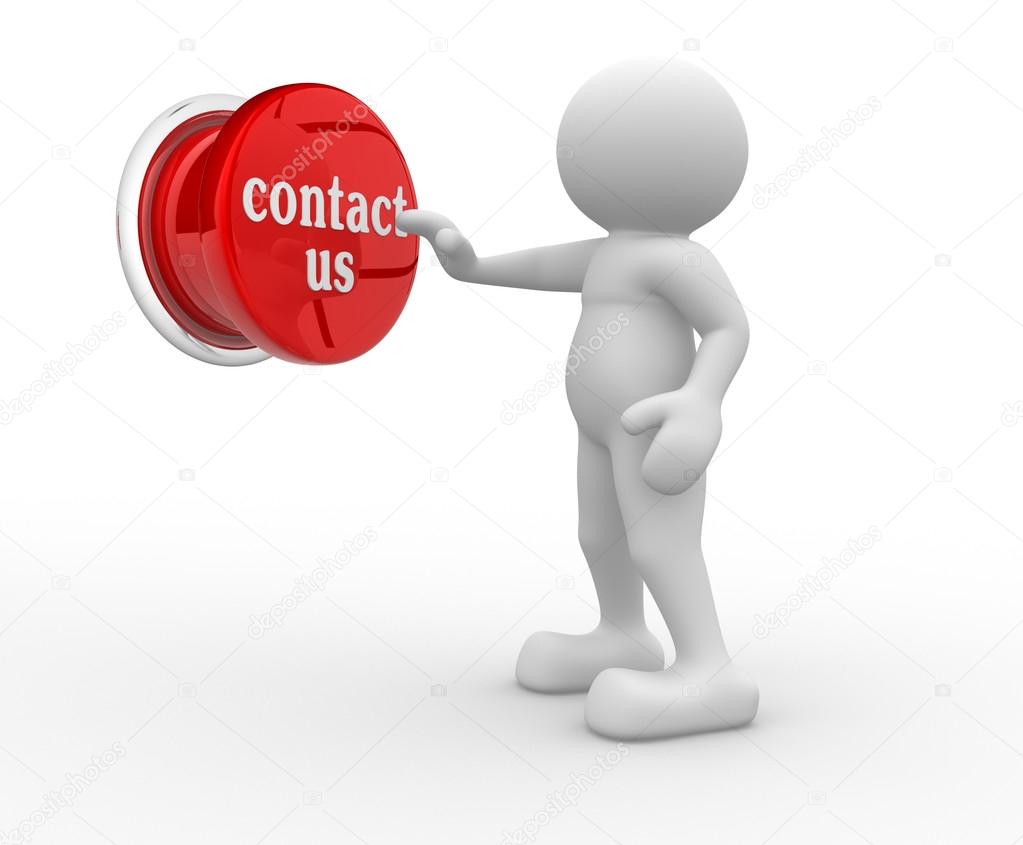 Character pressing button contact us
