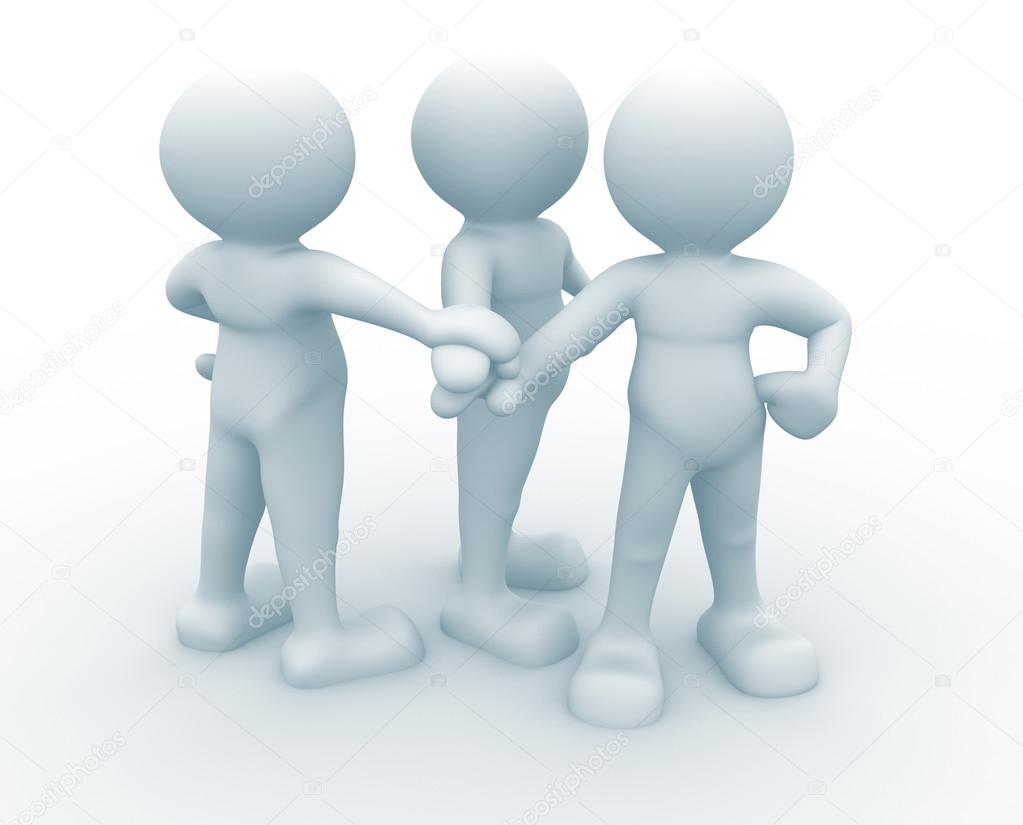 Business team joining hands