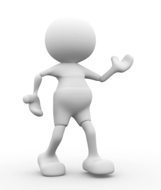 3d Football player