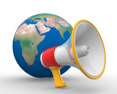 Megafon ve dünya Küre