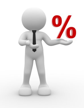 Kişi işareti yüzde ile