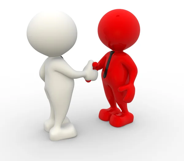 Twee zakenlieden handshaking — Stockfoto