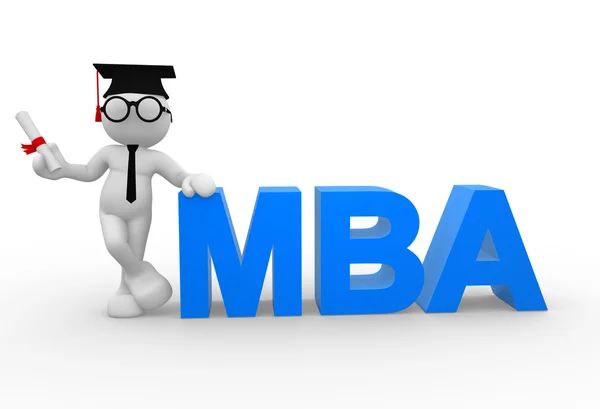 Adam diploma ve Mba — Stok fotoğraf