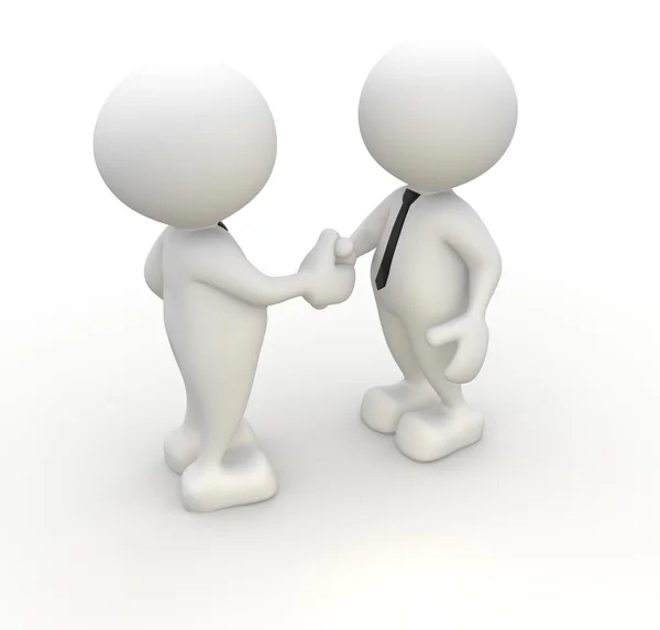 Two businessmen handshaking — Stock Photo, Image