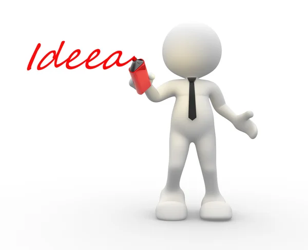 Empresario con palabra "Idea  " —  Fotos de Stock