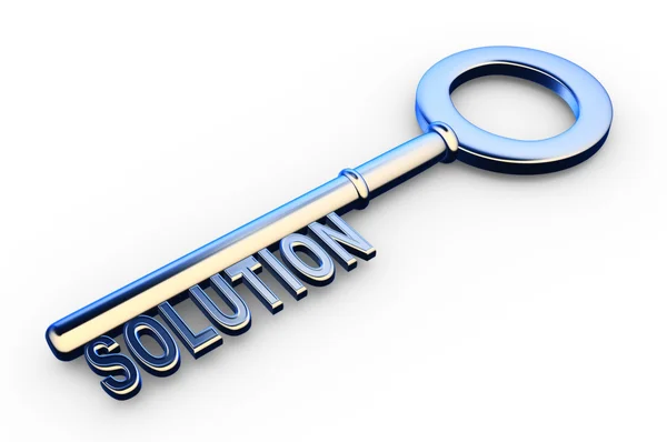 Key with Solutions text — Stock Photo, Image