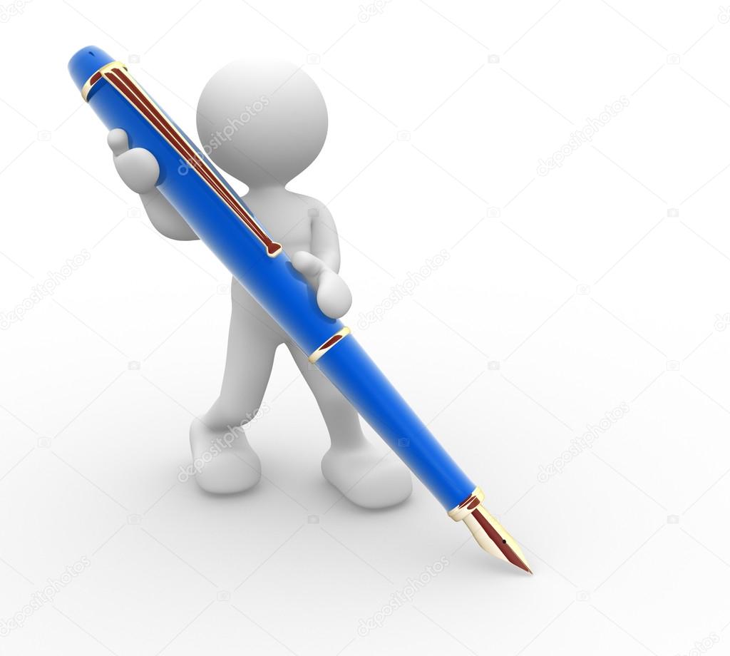 Person Writing Clip Art