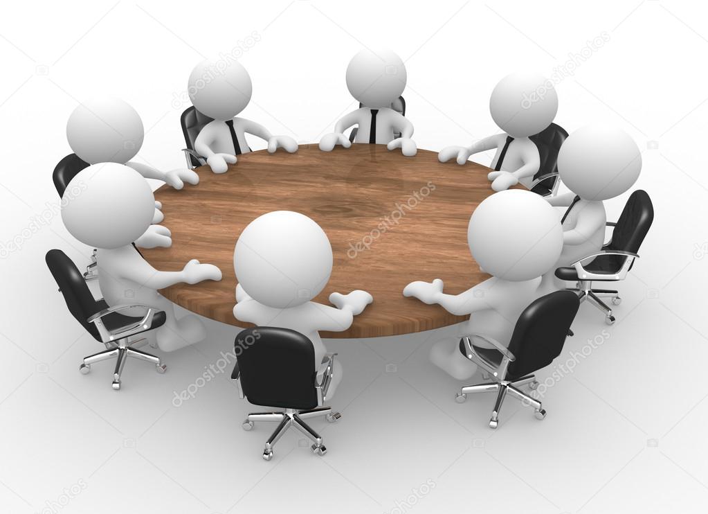 Business people at conference table
