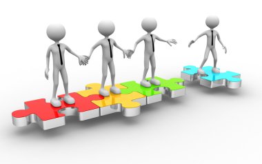 İnsanlar ve bulmacanın parçaları