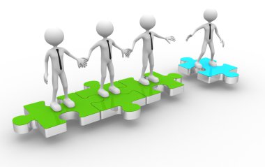 İnsanlar ve bulmacanın parçaları