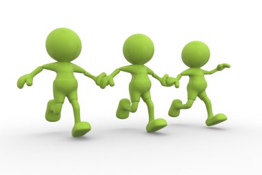 İnsanlar çalışan birlikte