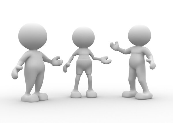 People  talking in group