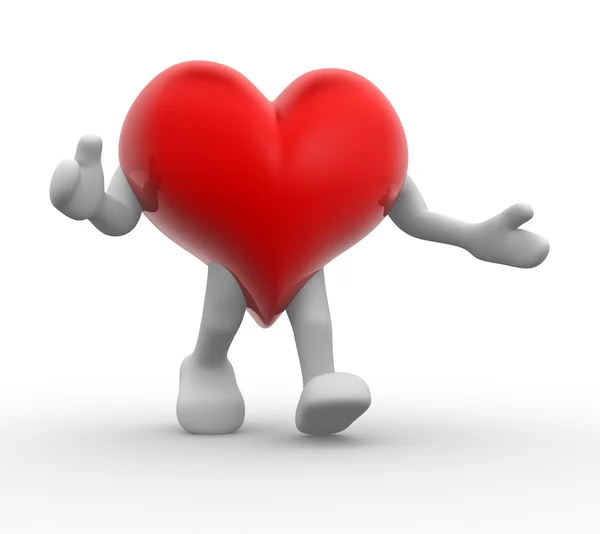 Red heart — Stock Photo, Image