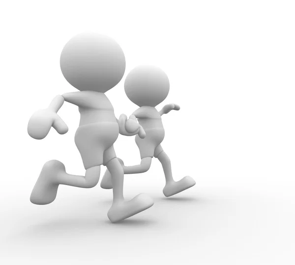 People running together — Stock Photo, Image