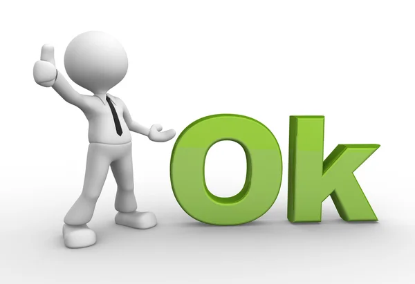 Person showing OK sign — Stock Photo, Image