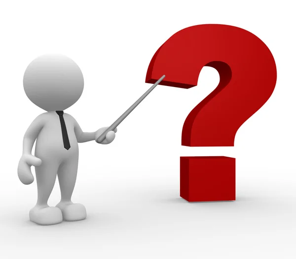 Adam soru açıklayan