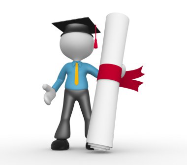 Mezuniyet ve diploma olan kişi