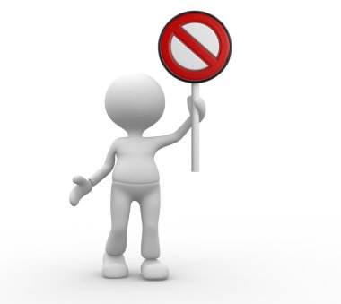 Kişi ve yasaklama işareti