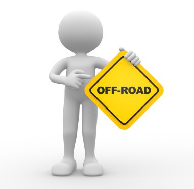 Kişi üye road ve off-road metin
