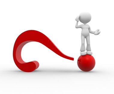 kişi ve soru işareti