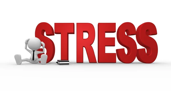 Person and word stress — Stock Photo, Image