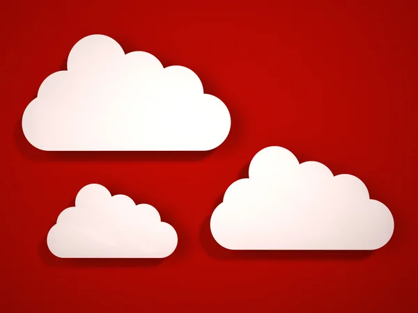 Iconos de nube — Foto de Stock