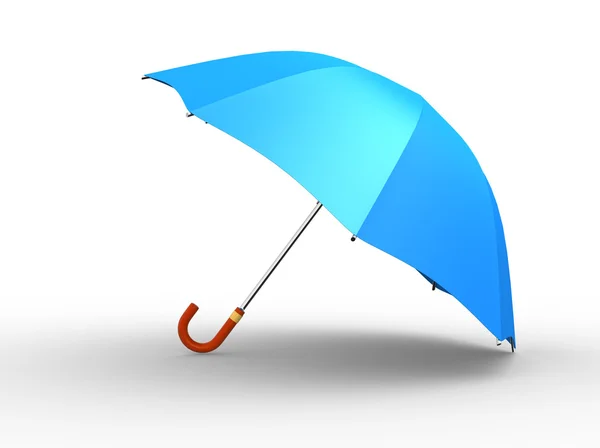 Opened blue umbrella — Stock Photo, Image