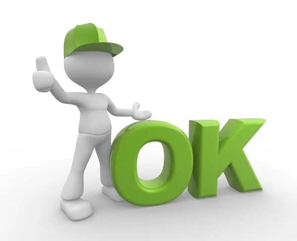 Person showing OK sign — Stock Photo, Image