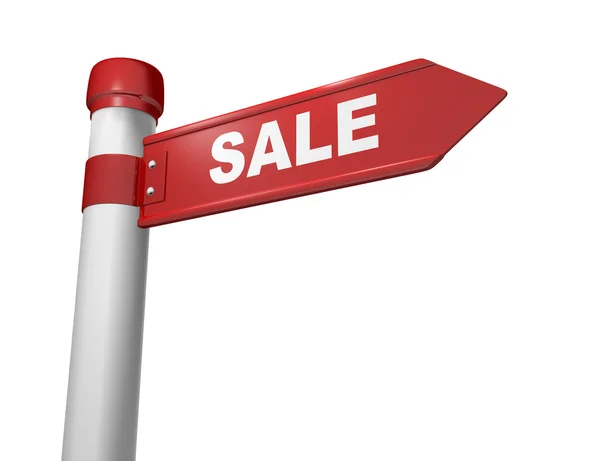 3d Sales poster with arrow indicating direction — Stock Photo, Image