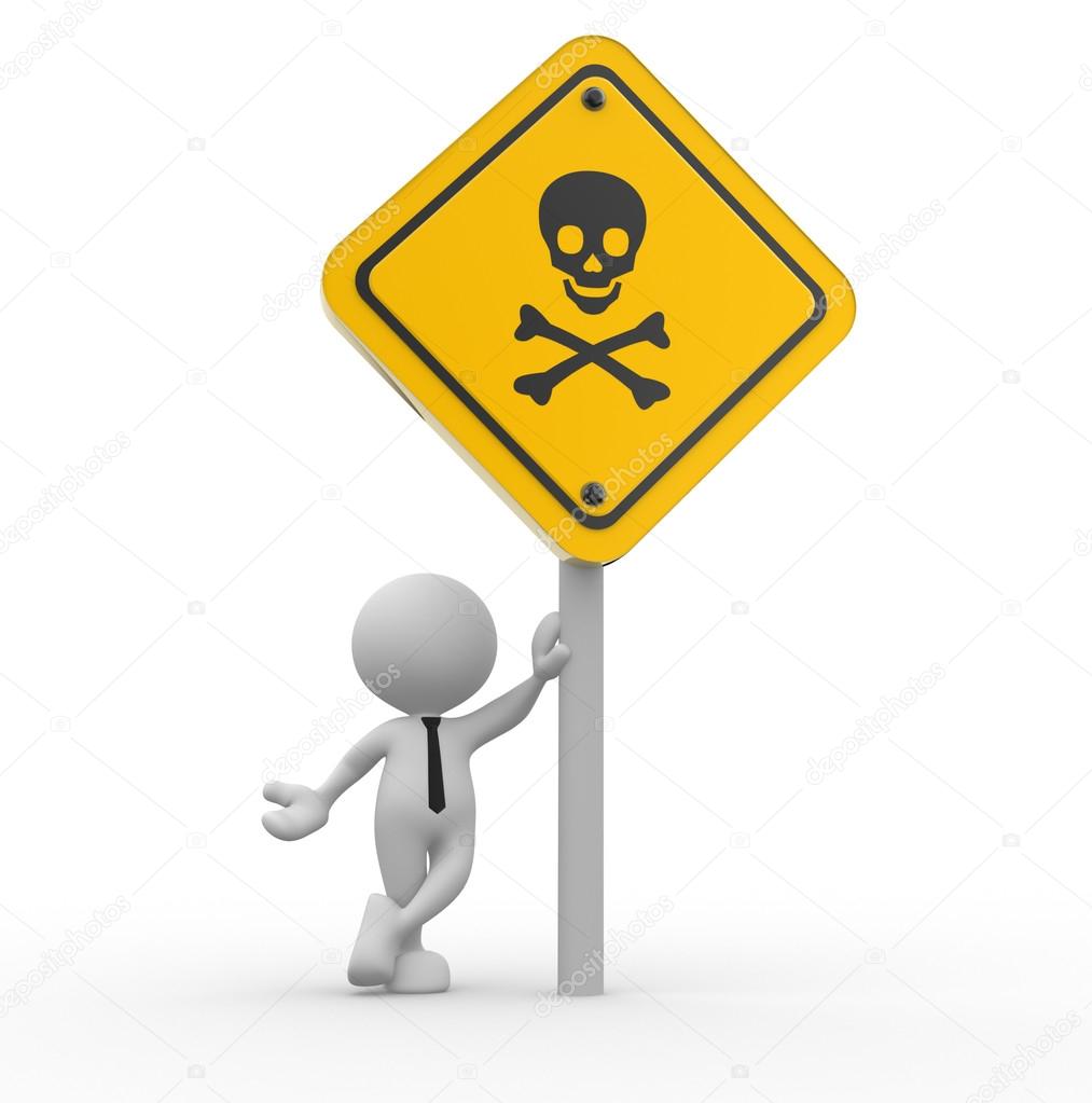 Person with Danger skull sign — Stock Photo © orlaimagen #62067731, image size:1013x1023