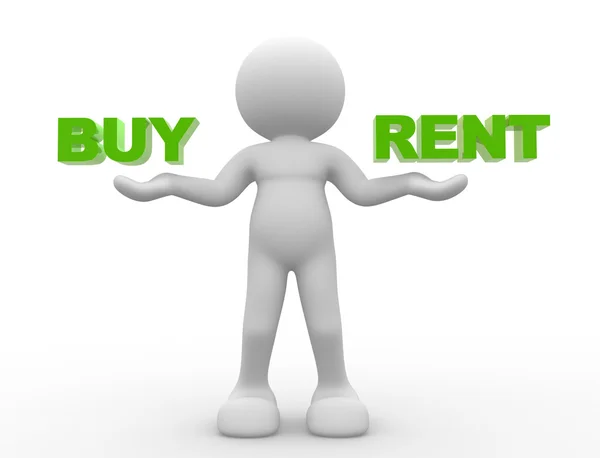 Buy or rent — Stock Photo, Image