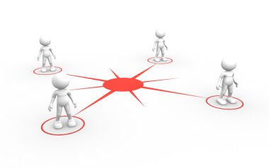 Bağlantı illüstrasyon kavramı