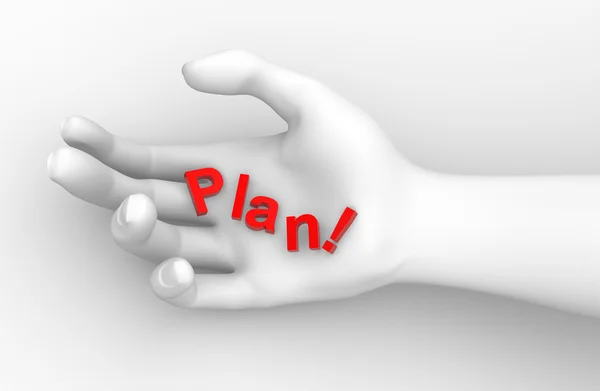 3d conceito de plano — Fotografia de Stock