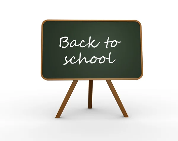 Blackboard en tekst terug naar school — Stockfoto