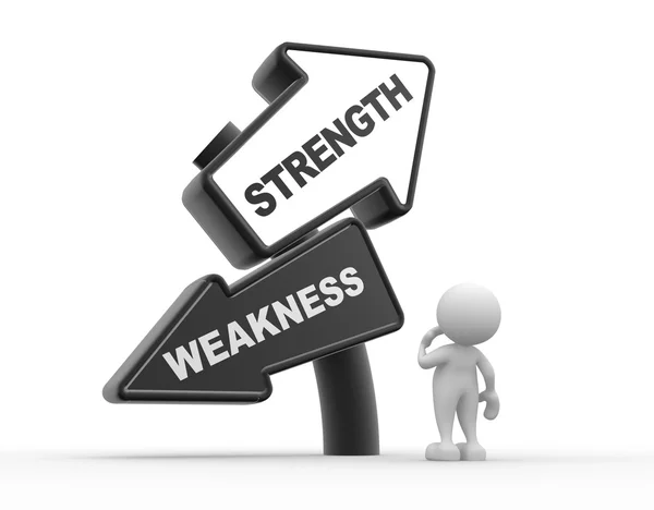 Strength or weakness — Stock Photo, Image