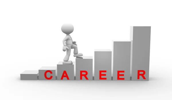 Bar chart and word "career" — Stock Photo, Image