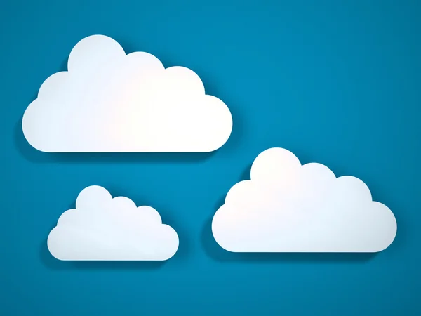 The clouds icons — Stock Photo, Image