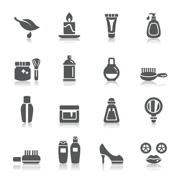 Beauty and Cosmetic Icons — Stock Vector