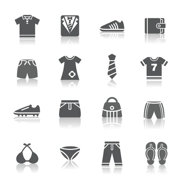 Clothing and Accessories Icons — Stock Vector