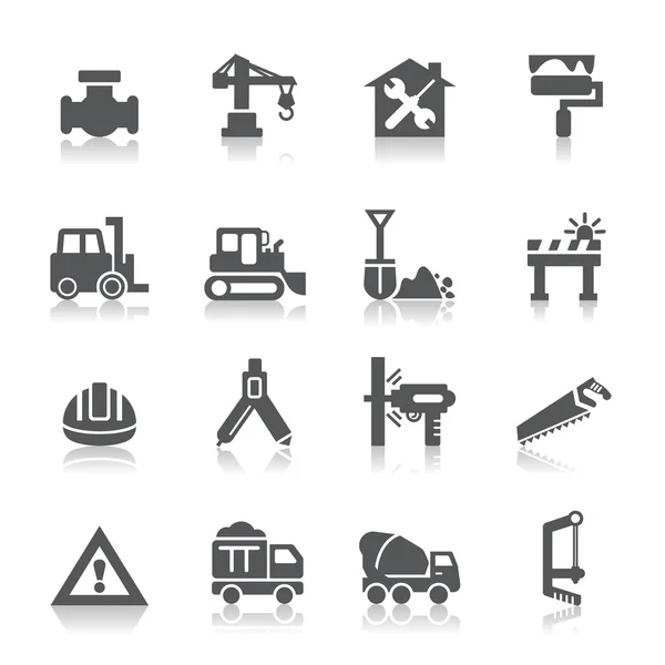 Iconos de construcción — Vector de stock