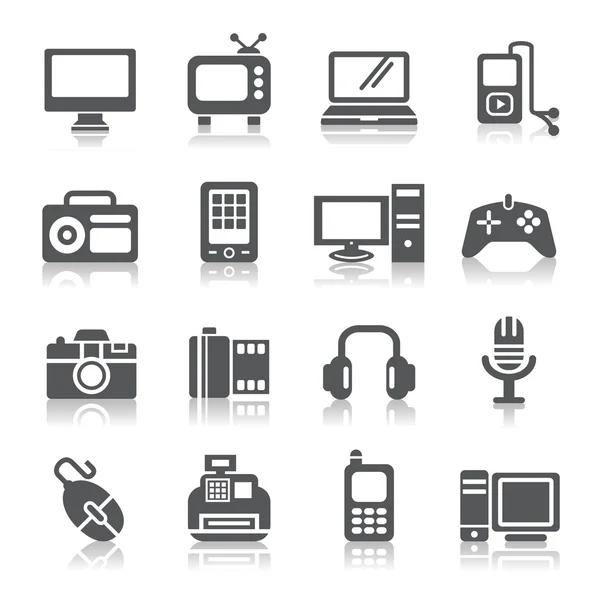 Digital Products Icons — Stock Vector
