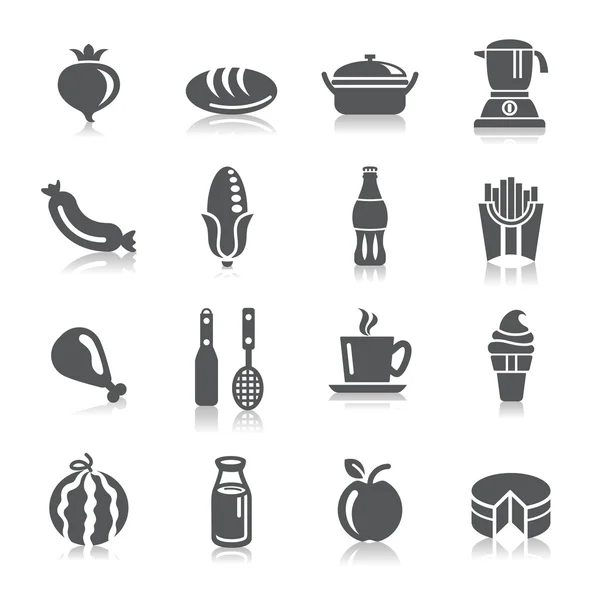 Food and Drinks Icons — Stock Vector