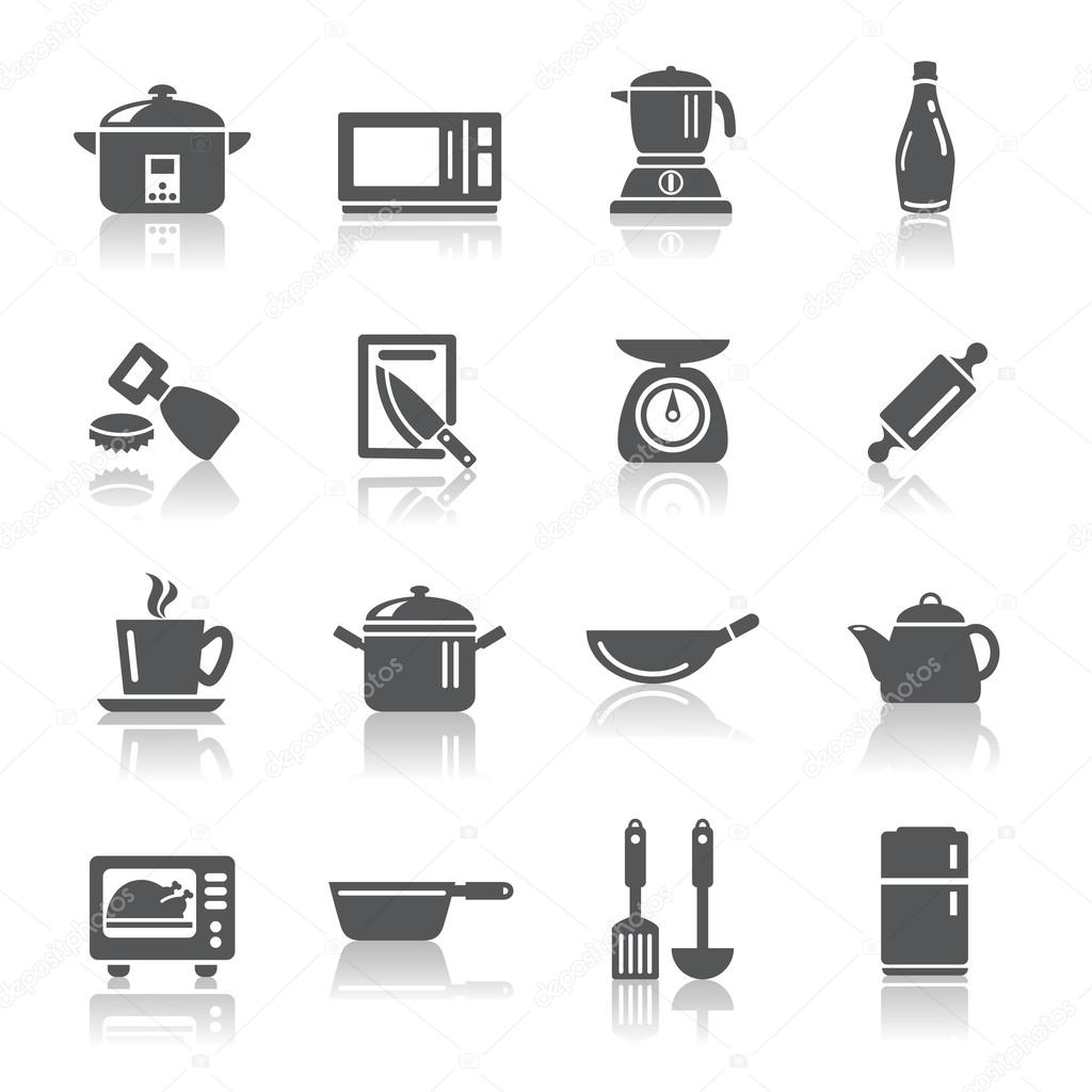 Kitchen Utensils and Appliances Icons